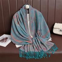 Moteriškas paisley šalikas kašmyro pojūčio pashmina skaros kutai hidžabas galvos apdangalai femme žieminiai šalikai foulard bufanda