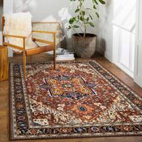 Vintage Medallion Small Rug with Non-Slip Backing Soft and Stain Resistant Non-Shedding Low Plush Floor Rug Pad 40 * 60Cm gray