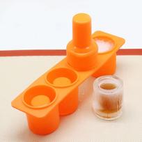 Pasidaryk pats sultingų augalų vazonas Betono forma 4 skylutės Rankdarbiai Rašiklio laikiklis Molio Silikoninė forma Cementinis vazonas Formavimo įrankis 1pc