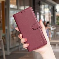 Wallet Flip Anti-theft Case For Samsung Galaxy A56 A36 A26 5G A16 4G A06 A566B A165F Leather Cover RFID Blocking Protective Bags for Galaxy A06 4G 5G raudona