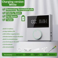 Odor Removal Household Formaldehyde Removal Equipment Wall Mounted Air Purifier Rechargeable Negative Ion Air Purifier Toilet balta
