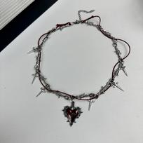 Thorns Heart Choker New Gothic Pendant Chain Hip Hop Necklace Jewelry Birthday Gifts