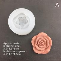 3D Rose Flower Shape Leaf Silicone Molds Fondant Chocolate Mold Candle Soap Mold Cake Decorating Tool Baking Accessories A