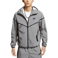 Nike Tech Woven Flash Striukė Atspindinti Azijos Dydis 'Sidabrinė Juoda' Vyriška FZ7586-035 XL gray