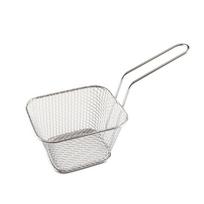 Portable Mini Fryer Mesh Basket For Snacks Deep Fry For Perfectly Crispy Fries Chicken More! white