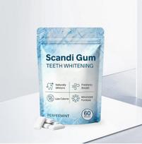 Scandi Gum Dantų balinimo mėtų kramtomoji guma – 60 vnt. 1pack
