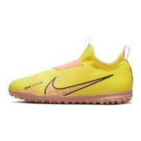 Nike Zoom Mercurial Vapor 15 Academy TF GS Lucent Pack Kids Sneakers Yellow Yellow-Strike Volt-Ice DJ5621-780 35.5 yellow