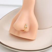 A 26-letter U-shaped Diamond-encruted Nose Stud Without A Pungent Clip E6230-1/A