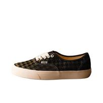 Vans Authentic Houndstooth Comfortable Versatile Low-Top Skate Shoes Unisex sneaker Green Black VN000BW5DFP 37 black