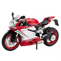 1/9 Ducati 1199 Panigale R Alloy Die Cast Motorcycle Model Toy Vehicle Collection Sound and Light Off Road Autocycle Toys Car balta/raudona