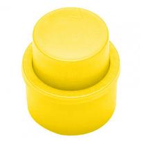 1Pcs Durable Air Tight Drink Sealer Cola Pump Inflatable Soda Cap Reusable Frizzy Beverage Saver Carbonation Keeper geltona