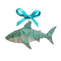Handmade Sea Glass Ocean Ornaments 2D Acrylic Coastal Hanging Ornaments Sea Turtle Octopus Seahorse Fish Gifts for Christmas Tree Home Decor Beach K