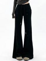 Gray High-Waisted Micro-Flare Sweatpants for Women - Spring 2026 Butt-Lifting, Slimming, Casual Sportswear Medium juoda