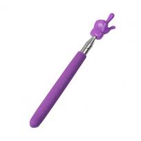 Telescopic Teacher Pointer Stick Extendable Hand Pointer Finger Pointer Stick Presenter Whiteboard Pointer for Student Classroom purple