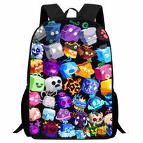 Spausdinti Roblox Blox Fruits Studentų Mokyklinė Kuprinė Animacinių žaidimų Prekės Kuprinė Berniukams Mergaitėms 16inch backpack