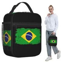 Brazilian Flag Brazil Insulated Lunch Bag for Kids School Cooler Thermal Food Box Tote Leakproof Lunch Boxes Container One Size