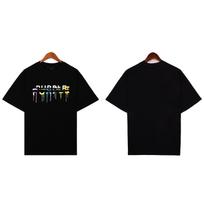 The new Purple Brand Ink Ink Letter Print Short-Sleeve Unisex Casual Loose T-Shirt S juoda