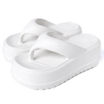 Evshine Platform Cloud Flip Flops For Women  Thick Bottom Women Slippers Outdoor Beach Sandals Casual Comfort Flip Flops 38-39 balta