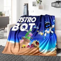 1pc Astro Bot Adventure flannel Blanket for Super Soft Cute Comfort Blanket for Travel Bedding Couch Sofa Blanket Y7235 75cmx90cm