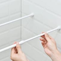 1 vnt. - Teleskopinis strypas be gręžimo, montuojamas, daugiafunkcinis mini laikymo teleskopinis strypas - baltas 30-50cm balta