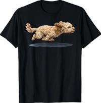 Bėgantis Cavapoo šuo Mama Augintinių Mylėtojai Savininkas Marškinėliai XXXL beige