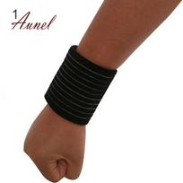 Modish Sports Wristband Wrap Bandage Support Gym Strap Wrist Ankle Brace juoda