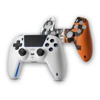 Spartan Gear Sarissa Wireless Controller for PS5 / PS4 / PC / SWITCH (WHITE + ONE EXTRA FACEPLATE)