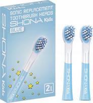 Elektrinio dantų šepetėlio antgalis Sonic dantų šepetėlio antgalis shona kido vision blue orginal 2vnt.