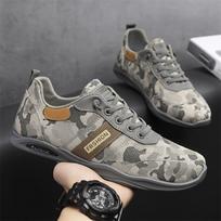Spring Autumn Mens Canvas Shoes Flat Non-slip Brand Cool Young Male Street Style Footwear Casual Soft Cloth Shoes 39 pilka