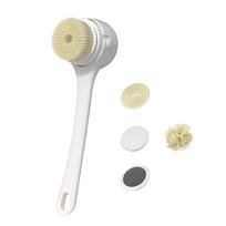 Waterproof Electric Shower Brush Rechargeable Handle Body Scrubber 5Detachable Head For Full Body Exfoliation Massage balta