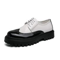 Juodi Brogue batai Vyrams Dizainerio Odiniai Laisvalaikio Batai Vyrams Prabangaus Prekės ženklo Oksfordo batai vyrams 2024 Zapatillas De Hombre Chaussure 38 balta