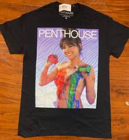 PENTHOUSE Double Sided SEXY In Paint Ripple Junction Black GraphicTee-NWT Unisex T-Shirt XXL