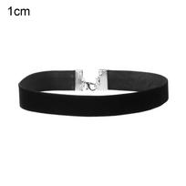 Adjustable Retro Elegant Velvet Choker Black Ribbon Necklace Gothic 1cm