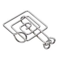 Metal Puzzle Mind Brain Teaser Magic Wire Rings Puzzles For Adults Kids Disentanglement Iron Link Unlock Interlock Game