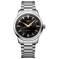LONGINES Concas Replica Series Automatic Mechanical Movement 50 Meters Waterproof Swiss Watch 38mm Black Dial Stainless Steel Case L1.649.4.52.6 juoda