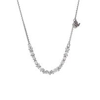 Emporio Armani necklace  Morse Code Series High-end Sparkling Light Luxury 925 Silver Zircon EG3604040 EG3604040 basic packaging-brand original box sidabras