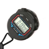 Stopwatch Timer Sports Stopwatch with Countdown Timer Calendar Waterproof Shockproof Stopwatch for Swimming Running Training black