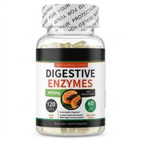Taoters Digestive enzyme Health Supplement Supports digestive health Supports intestinal health 120 Capsules 1pack