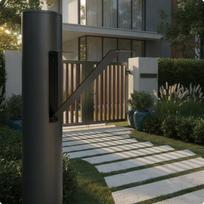 Mailbox Mounting Bracket Angled Post Mount Metal for Homeowners, Curbside, Driveway