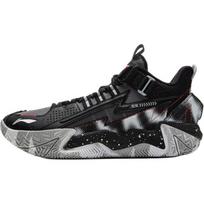 Li Ning Vaikams Krepšinio Sintetinės Odos Audinys Žydintis Madingi Patogūs Neslystantys Krepšinio Batai Vaikams Sportbačiai Juoda Šešėlio Pilka YKBU082-11 37 black