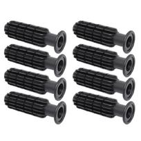 8Pcs Soccer Handle Grip Handle Grip for Foosball Lover, Table Soccer Handle Set 1 black