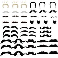 Fake Mustache Fake Moustache Mustaches selfs Adhesive Stick on Mustache Fake Beard Costume for Cosplay Halloween 1