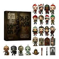 The Walking Dead 22-ojo jubiliejaus advento kalendorius Kalėdinės eglutės dekoracija 24 dienų atgalinio skaičiavimo dėžutė Akrilinis pakabukas Šventinis dekoras vaikams šeimai A