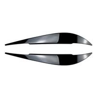 2Pcs  Evil Headlight Eyebrows Eyelid For BMW 4 Series F32 F33 F36 M4 420d 420i 425d 430i 435i 440i 2013-2021 ABS Gloss Carbon Look gray