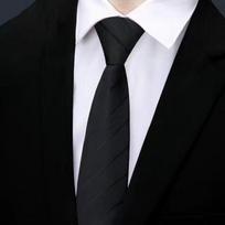 Kids Constellation Tie With Polyester Material And Stripe Pattern For School Events Black