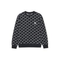 MLB SS24 New York Yankees All Over Print Pullover Crewneck Sweatshirt Unisex sweatshirt Black 3AMTM0241-50BKS S
