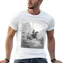 Don Quixote And Sancho Setting Out Gustave Dore 1863 T-Shirt Sports Quick Dry T-Shirt XXL