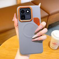 For Vivo iQOO 15T Phone Case Large Hole Metal Lens Protective Ring Heat-Dissipating Magnetic Shockproof Phone Cover
