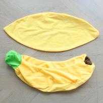 Animacinis banano formos augintinio guolis katėms ir mažiems šunims - Teddy, Bichon, Pomeranijos špicui - Keturių sezonų kilimėlis XS - Pets under 1 kg beige