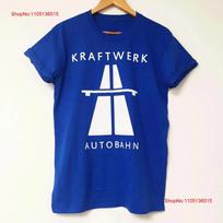 Retro Autobahn Kraftwerk Band T Shirt Classic Royal Blue S 234XL 1G0025 vintage Washed streetwear Unisex Stylish Comfortable S įvairiaspalvis